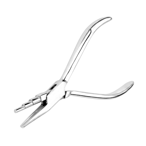 Pince à plier pour piercing au nez à 3 niveaux, 150 mm