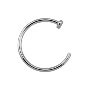 Anneau nasal ouvert argenté