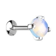 Micro UFO Labret filet intérieur argent pierre...