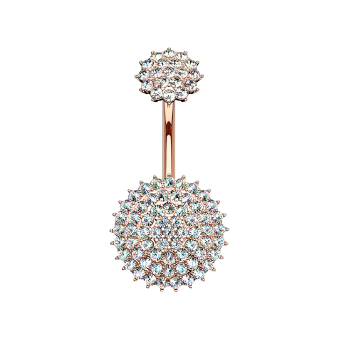 Banane femelle or rose cristal Plaque pavée