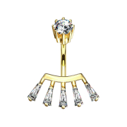 Banane femelle 14k doré princesse