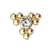 Dermal Anchor orné de boules triangle