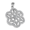 Pendentif argent six feuilles fleur