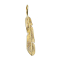 Gold-plated feather pendant