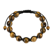 Collier de boules en pierre doeil de tigre