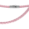 Chaîne tressée fine rose