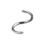 Micro spiral rod silver