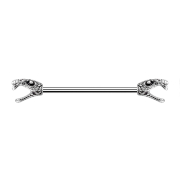 Barbell silver Snake silver