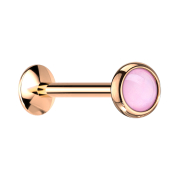 Micro UFO Labret femelle or rose avec pierre époxy...