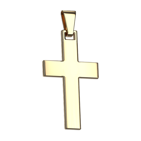 Pendentif croix dorée