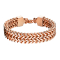 Bracelet rose gold double-row wheat