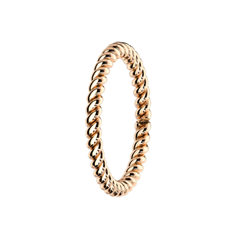 Ring rose gold braided
