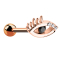Micro Barbell rosegold Auge