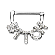 Cagna dargento con click a bilanciere