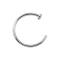 Nose ring open silver