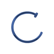 Anneau de nez ouvert bleu foncé