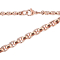 Round Box rose gold chain