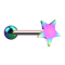 Micro Barbell colored with ball and star