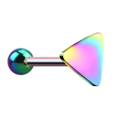 Micro Barbell coloré avec boule et triangle