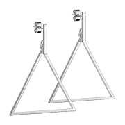 Stud earrings silver bar pendant triangle