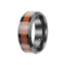 Ring schwarz mit Holzstreifen