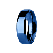 Anneau bleu bords arrondis