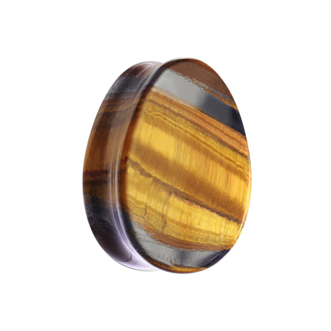 Goccia a spina svasata in pietra occhio di tigre