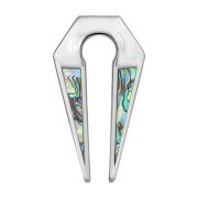 Ohrgewicht Schlüsselloch silber zwei Spitzen mit...