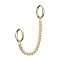 Gold-plated earring Necklace with earring