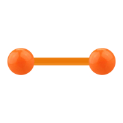 Barbell orange avec deux boules