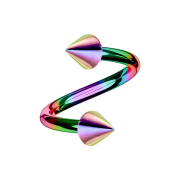Micro Spirale farbig mit zwei Cones