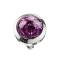 Dermal Anchor crystal dome violet epoxy protective layer