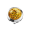 Dermal Anchor, cupola di cristallo con rivestimento protettivo epossidico giallo