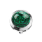 Dermal Anchor, cupola di cristallo con rivestimento protettivo epossidico verde