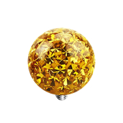 Dermal Anchor cristal bille topaze époxy de...