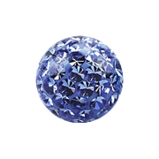 Micro sfera di cristallo blu chiaro Strato protettivo...
