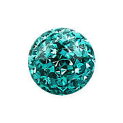Boule de cristal Micro turquoise couche de protection...