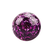 Micro Kristall Kugel violett Epoxy Schutzschicht