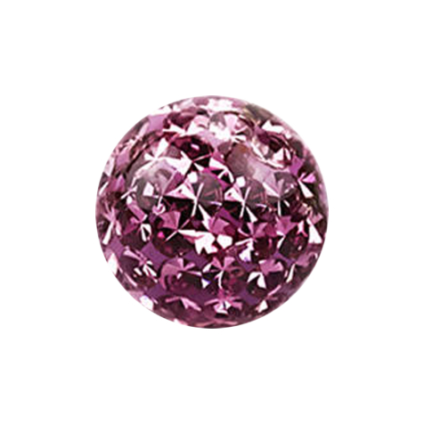 Boule de cristal Micro violet clair Couche de protection époxy