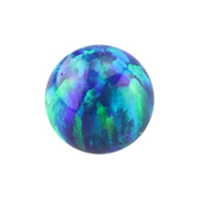 Micro boule opale bleu