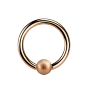 Micro Ball Closure Ring rosegold gesprenkelt