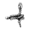 Micro Barbell serpente dargento