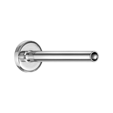 Labret rod silver with 1.2 mm internal thread