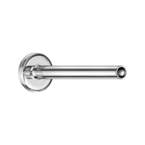 Micro labret rod silver with 0.8 mm internal thread