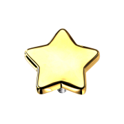 Gold-plated dermal anchor star