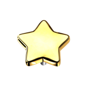 Gold-Plated Star Dermal Anchor