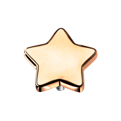 Ancoraggio cutaneo a forma di stella, oro rosa
