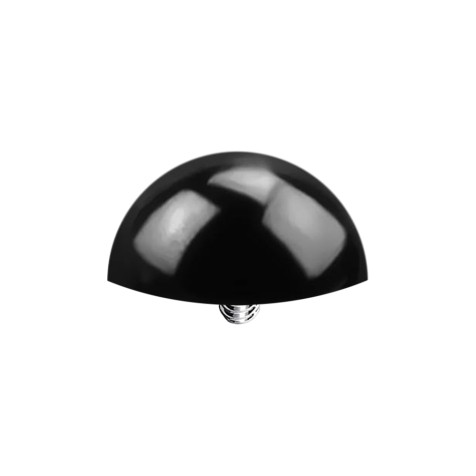 Black Half-Round Dermal Anchor