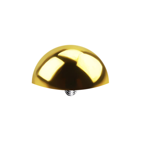 Half-Round Gold-Plated Dermal Anchor