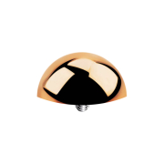 Dermal Anchor, Half-Round, Rose Gold